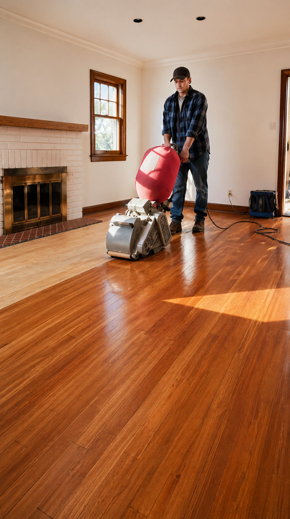 Timber Floor Refresh & High-Gloss Polishing in Action